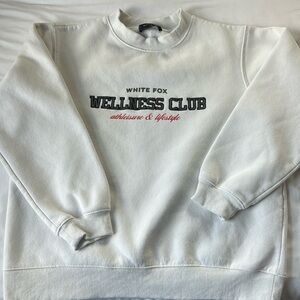 White Wellness Club Sweatshirt